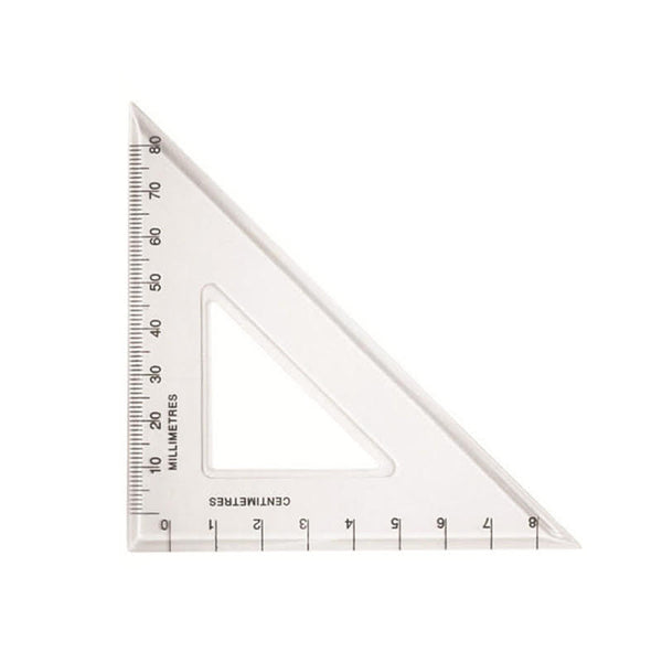 Équerre 45° 70 mm Westcott. Compléter votre kit de géométrie avec nos pièces disponibles à l'unité. 