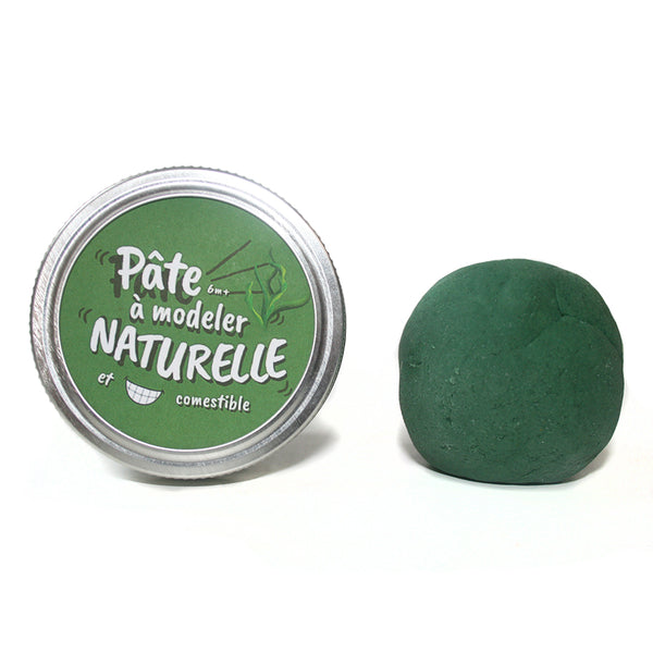 Pâte à modeler naturelle / Vert spiruline (algue) - Studio d'art Shuffle
