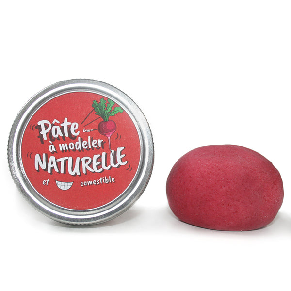 Pâte à modeler naturelle / Rouge de betterave - Studio d'art Shuffle