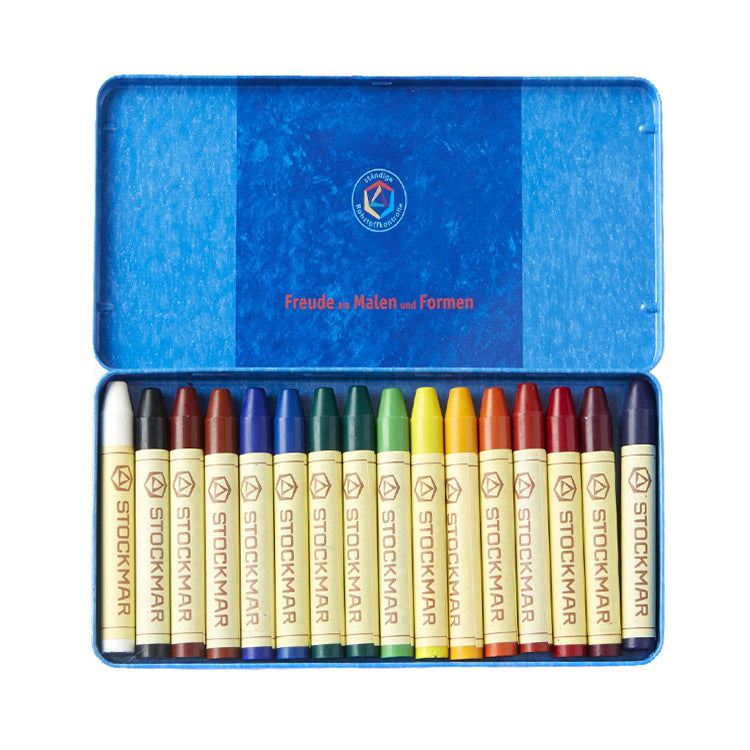 PRÉCOMMANDER - Crayon de cire Stockmar / Assortiment à 16 couleurs - Studio d'art Shuffle