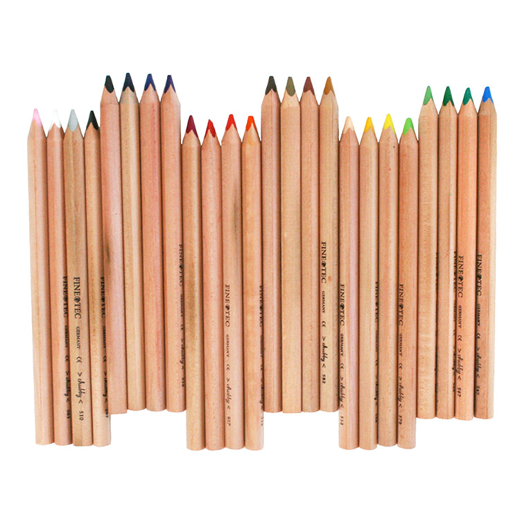 Ensemble de 24 crayons de couleur larges non-laqués - Studio d'art Shuffle