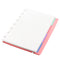 Cahier de notes rechargeable / Format A5 / Rose pastel - Studio d'art Shuffle