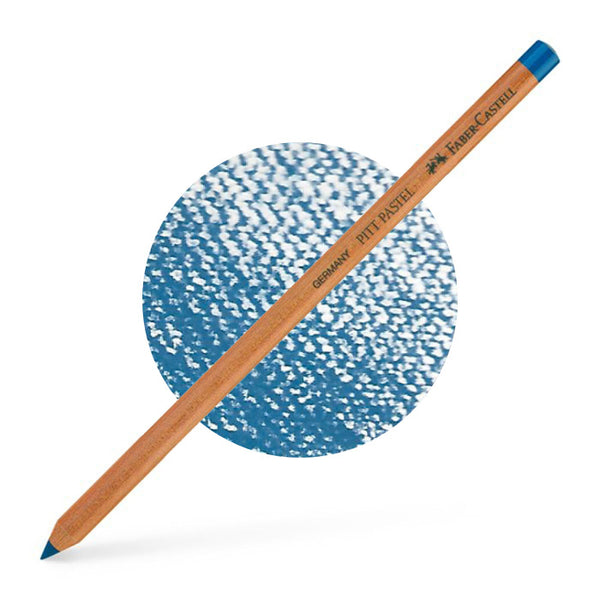 Crayon PITT pastel de Faber-Castell. Couleur bleu turquoise 151. Produit fabriqué en bois FSC et certifié carboneutre. - Vendu par le Studio d'art Shuffle