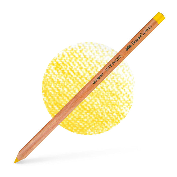 Crayon PITT pastel de Faber-Castell. Couleur jaunede Naples 185. Produit fabriqué en bois FSC et certifié carboneutre. - Vendu par le Studio d'art Shuffle