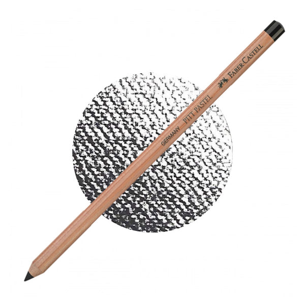 Crayon PITT pastel de Faber-Castell. Couleur noir 199. Produit fabriqué en bois FSC et certifié carboneutre. - Vendu par le Studio d'art Shuffle