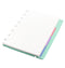 Cahier de notes rechargeable / Format A5 / Vert pastel - Studio d'art Shuffle